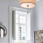 Люстра с тканевым плафоном и зелёной кисточкой Green Tassel варинант исполнения - 1 | Loft Concept в Рязани