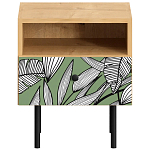 Прикроватная тумба с изображением на ящике Elise Nightstand варинант исполнения - 10 | Loft Concept в Рязани