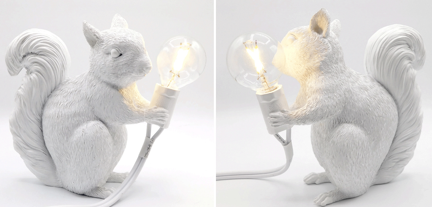 Настольная лампа белка White Squirrel Lamp - Loft-Concept в Рязани