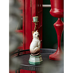 Подсвечник в виде кошки из фарфора с бронзовыми элементами Paradise Cat варинант исполнения - 5 | Loft Concept в Рязани