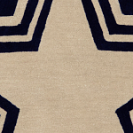 Дизайнерский ковер в виде звезды Poltronova Tappeto Stellina  Navy Blue Grey Rug варинант исполнения - 5 | Loft Concept в Рязани