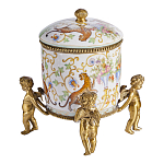 Шкатулка на ангелах из фарфора с бронзовыми элементам Eden Garden варинант исполнения - 2 | Loft Concept в Рязани