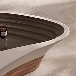 Журнальный столик фигурный со стеклянной столешницей Table Drop варинант исполнения - 4 | Loft Concept в Рязани