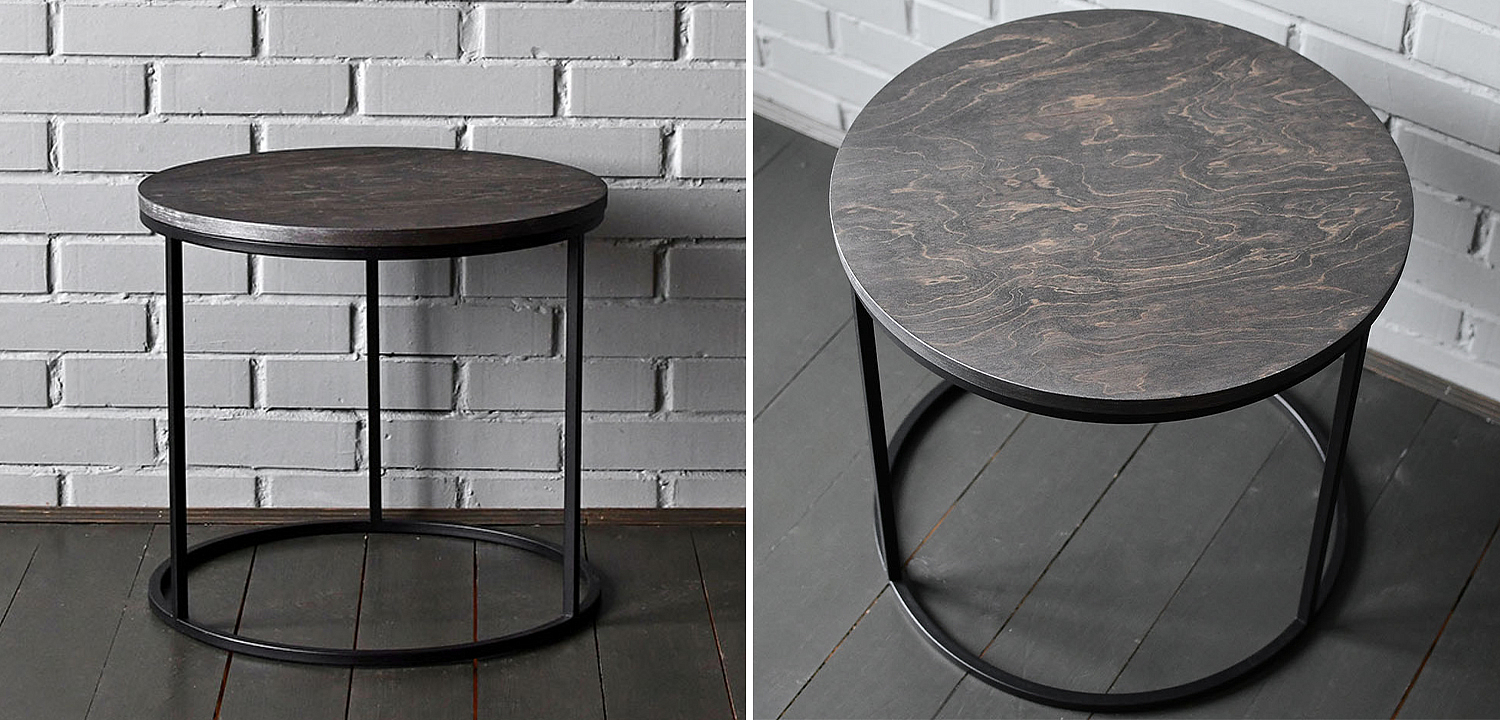 Кофейный стол Reyes Industrial Metal Rust Coffee Table Кофейный стол Reyes Industrial Metal Rust Coffee Table - Loft-Concept в Рязани