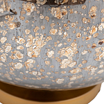 Настольная лампа c бежевым абажуром на круглом стеклянном основании Soft Pastel Light варинант исполнения - 1 | Loft Concept в Рязани