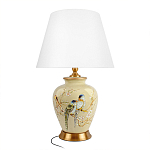 Настольная лампа бежевая с изображением птиц Slip Away варинант исполнения - 7 | Loft Concept в Рязани