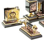 Настольный письменный набор из яшмы Manager Organizer варинант исполнения - 3 | Loft Concept в Рязани