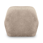 Барный стул со спинкой и подлокотниками на 4-х коричневых деревянных ножках Бежевый Велюр Ava Charm варинант исполнения - 3 | Loft Concept в Рязани