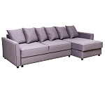 Диван трехместный раскладной Giorgio Sofa серый варинант исполнения - 1 | Loft Concept в Рязани