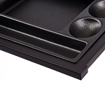 Письменный стол с 2-мя чёрными выдвижными ящиками и нишей с цветными разделителями Ballan варинант исполнения - 5 | Loft Concept в Рязани