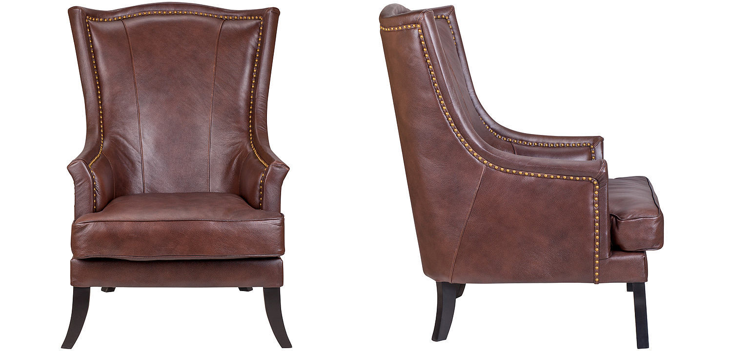 Кресло Gregoir Armchair light натуральная кожа Кресло Gregoir Armchair light натуральная кожа - Loft-Concept в Рязани