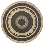 Ковер из комбинированного состава с узором Circles of goodness варинант исполнения - 1 | Loft Concept в Рязани