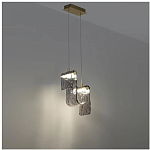 Подвесной светильник волнистой формы из фактурного стекла Wave варинант исполнения - 9 | Loft Concept в Рязани