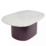 Журнальный столик овальный с мраморной столешницей Decor Showcase варинант исполнения - 1 | Loft Concept в Рязани