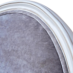 Стул с подлокотниками и круглой спинкой Velor French Seating Chair варинант исполнения - 3 | Loft Concept в Рязани