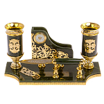 Настольный письменный набор из нефрита с ножом для бумаг в подарочной коробке Maecenas варинант исполнения - 1 | Loft Concept в Рязани