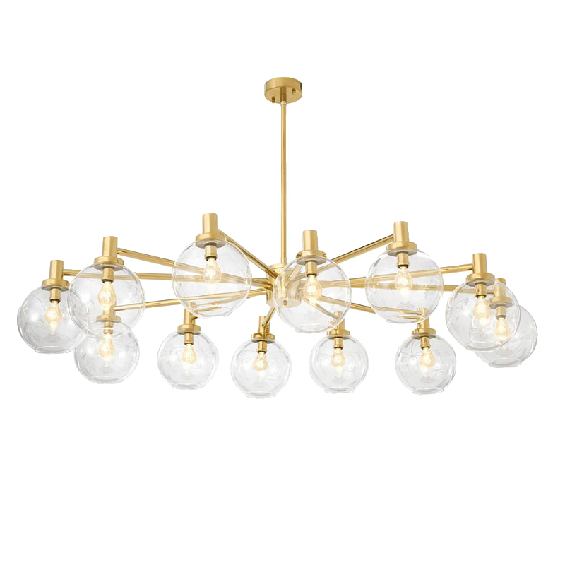 Люстра Chandelier Selva Золотой Прозрачное Стекло Люстра Chandelier Selva Золотой Прозрачное Стекло в Рязани | Loft Concept