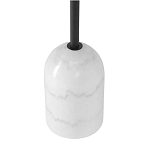 Кофейный столик с круглой чёрной столешницей и мраморным основанием Exquisite Practicality варинант исполнения - 3 | Loft Concept в Рязани