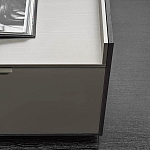 Дизайнерский комод серый с глянцевым фасадом Darren варинант исполнения - 1 | Loft Concept в Рязани