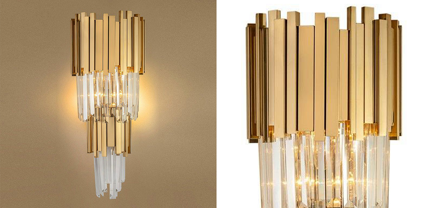 Бра Luxxu Modern Cascade Wall Lamp Gold 58 Бра Luxxu Modern Cascade Wall Lamp Gold 58 - Loft-Concept в Рязани