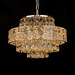 Люстра хрустальная в неоклассическом стиле на золотистом каркасе Majesty варинант исполнения - 3 | Loft Concept в Рязани