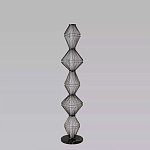 Торшер светодиодный с плетеным металлическим каркасом Metal Interweaving варинант исполнения - 4 | Loft Concept в Рязани