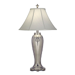 Настольная лампа с белым тканевым абажуром в форме колокола Stiffel варинант исполнения - 2 | Loft Concept в Рязани