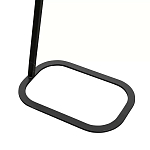 Столик приставной с прямоугольной серой столешницей Steel Stable Table варинант исполнения - 3 | Loft Concept в Рязани