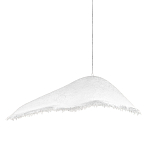 Подвесной светильник с асимметричным волнообразным абажуром и фактурной бахромой по краю Tactile Line варинант исполнения - 1 | Loft Concept в Рязани