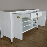 Комод-буфет Elsa Dreams White с открытыми полками   варинант исполнения - 6 | Loft Concept в Рязани