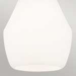 Подвесной светильник каплевидной формы с комбинированным плафоном из стали и белого матового стекла Kichler варинант исполнения - 5 | Loft Concept в Рязани