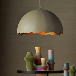 Подвесной светильник в форме купола с сочетанием золотого и оливкового цвета Eggshell варинант исполнения - 3 | Loft Concept в Рязани