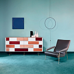 Дизайнерский широкий комод с ящиками Gio Ponti D.655.1 D.655.2 Chest of Drawers варинант исполнения - 3 | Loft Concept в Рязани