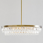 Люстра круглая с подвесками в форме стеклянных капель Glass Rain варинант исполнения - 1 | Loft Concept в Рязани