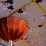 Обои ручная роспись Morning Glory Original colourway on shot slub silk варинант исполнения - 2 | Loft Concept в Рязани