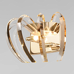 Бра золотого цвета с изогнутыми хрустальными элементами Radiant Ribbons варинант исполнения - 2 | Loft Concept в Рязани