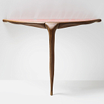 Дизайнерская консоль деревянная на одной ножке Poltronova Gallino Connsole Table варинант исполнения - 2 | Loft Concept в Рязани