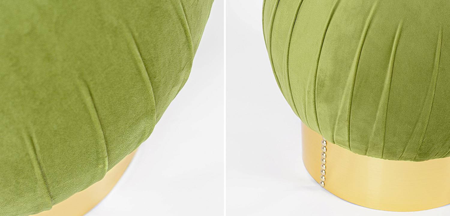 Оттоманка Art Deco Turban green Оттоманка Art Deco Turban green - Loft-Concept в Рязани
