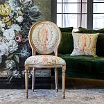 Стул из массива бука светло-зеленый с растительным орнаментом Raffael Angel Green Chair варинант исполнения - 7 | Loft Concept в Рязани