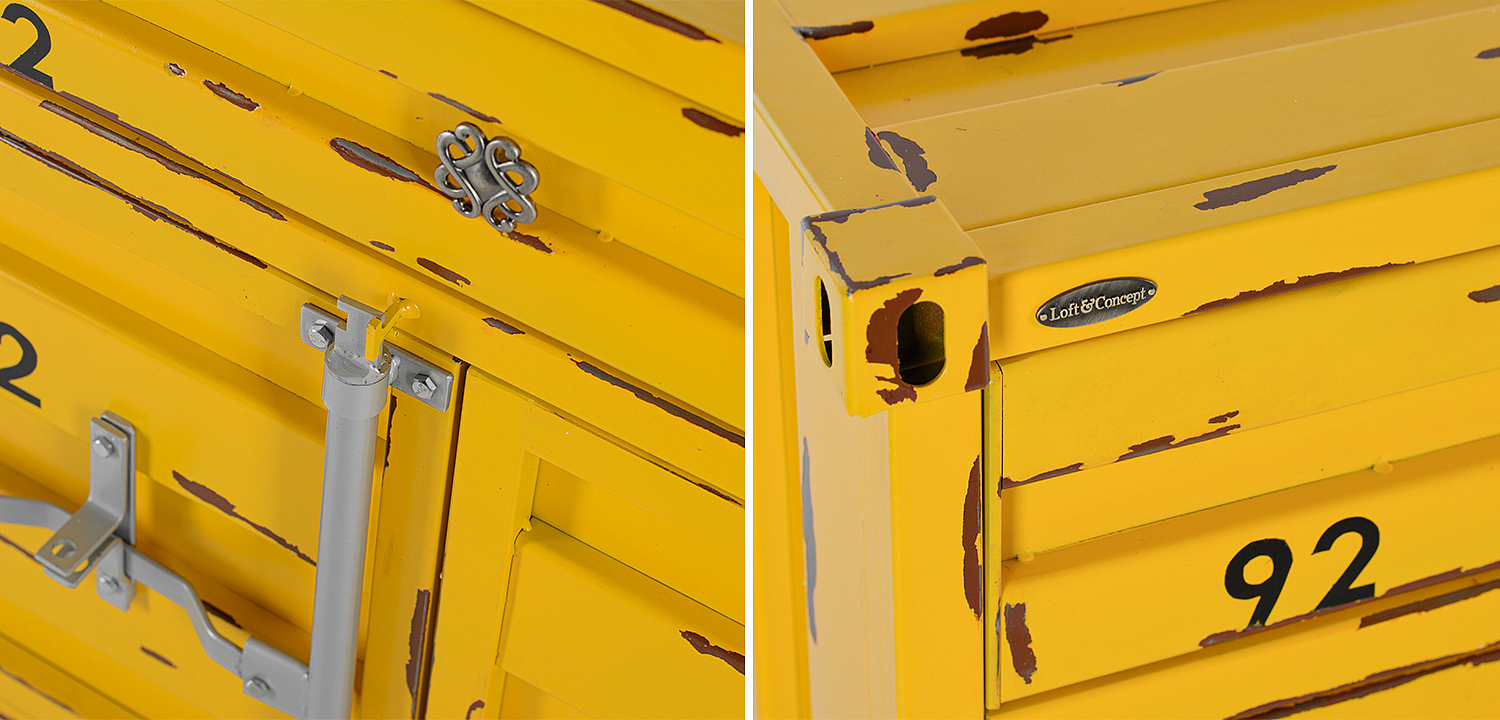Комод Морской контейнер Sea Container Two doors and one drawer Комод Морской контейнер Sea Container Two doors and one drawer - Loft-Concept в Рязани