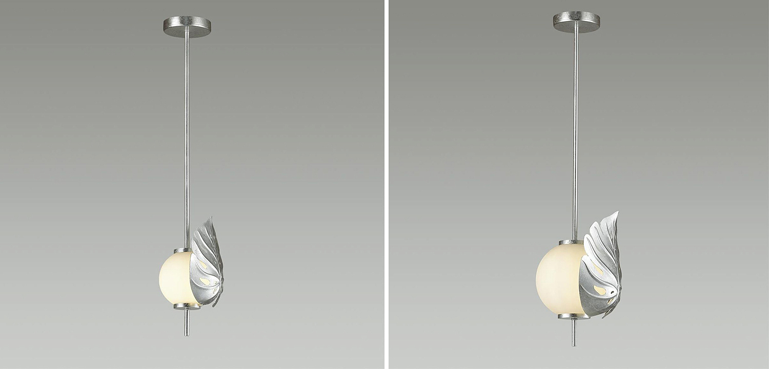 Подвесной светильник Silver Monstera Leaf Подвесной светильник Silver Monstera Leaf - Loft-Concept в Рязани