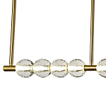 Линейная люстра Celestin Spheres Brass Linear Chandelier варинант исполнения - 2 | Loft Concept в Рязани