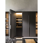 Кухонный гарнитур из дерева и камня с раздвижными дверцами OPERATING COLUMN 2.0 Dada Engenereed Kitchen варинант исполнения - 7 | Loft Concept в Рязани