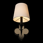 Бра с белым текстильным абажуром и фигурным основанием с зеркальной вставкой Vitorino варинант исполнения - 11 | Loft Concept в Рязани