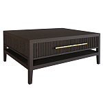 Кофейный стол Primo с двумя ящиками Темный орех варинант исполнения - 8 | Loft Concept в Рязани