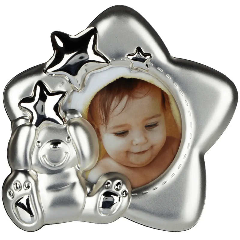 Фоторамка детская Childhood Corner Star Серебристый Фоторамка детская Childhood Corner Star Серебристый в Рязани | Loft Concept
