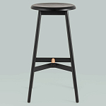 Черный барный стул Knopper варинант исполнения - 3 | Loft Concept в Рязани