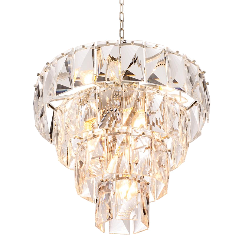 Люстра Chandelier Amazone S Никель Прозрачный Люстра Chandelier Amazone S Никель Прозрачный в Рязани | Loft Concept
