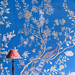 Обои ручная роспись Houghton Canton Blue варинант исполнения - 6 | Loft Concept в Рязани