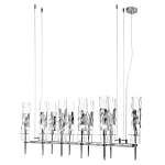 Люстра подвесная прямоугольная с 10-ю цилиндрическими плафонами LIAISON варинант исполнения - 4 | Loft Concept в Рязани